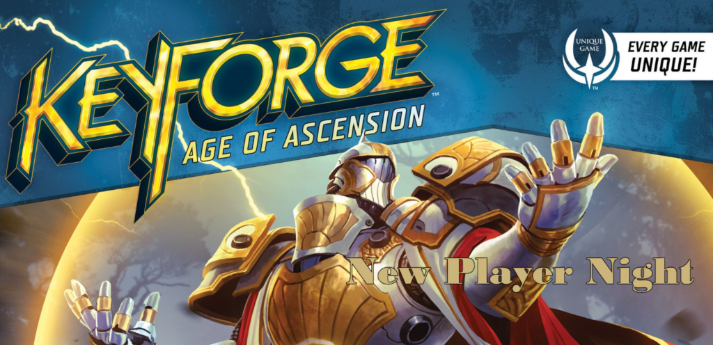 Keyforge New Player Night Logo